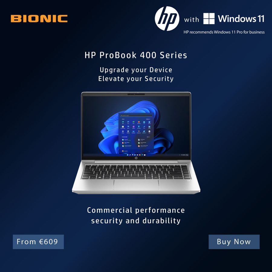 Bionic HP ProBook 400 commercial campaign
